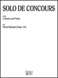 SOLO DE CONCOURS CLARINET SOLO cover